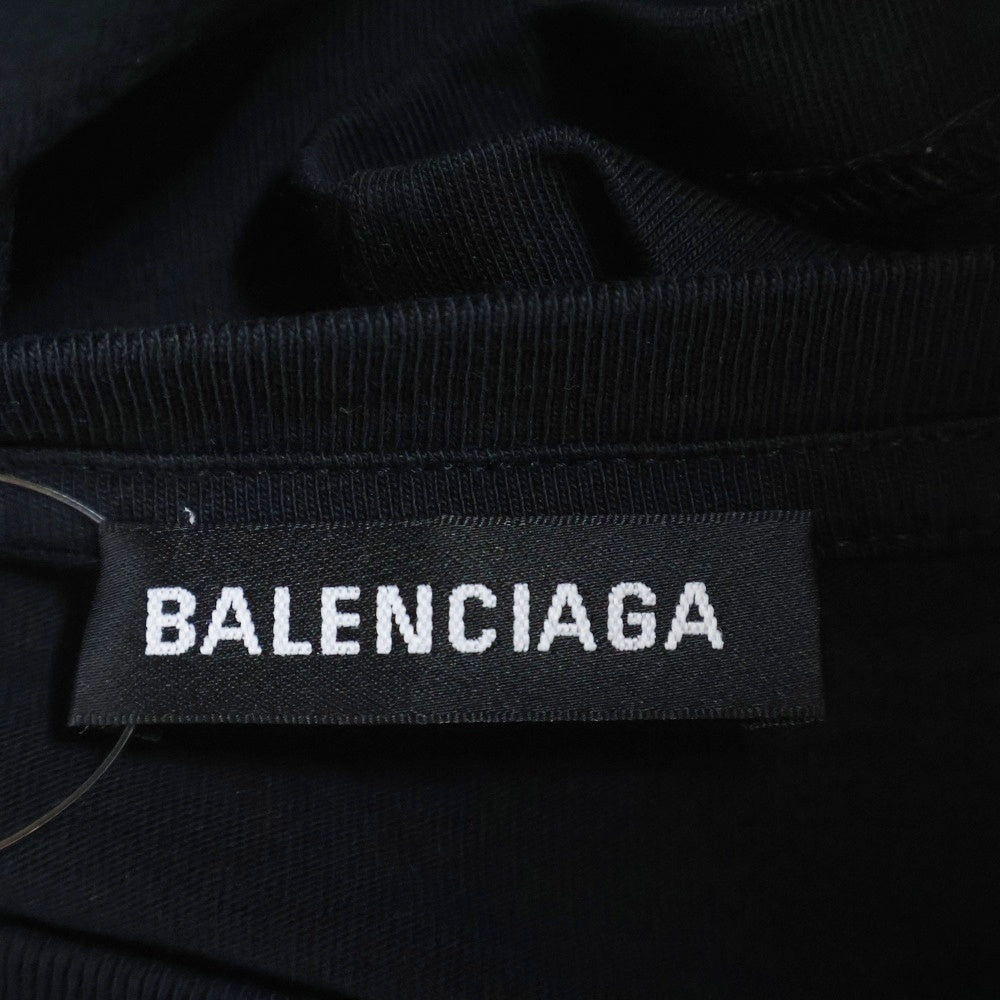 BALENCIAGA(バレンシアガ) キャンペーンロゴプリント クルーネック 半袖Tシャツ 556150 TAV44
