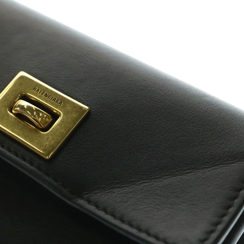 BALENCIAGA(バレンシアガ) RODEO ロデオ カーフスキン レザーカードケース ブラック