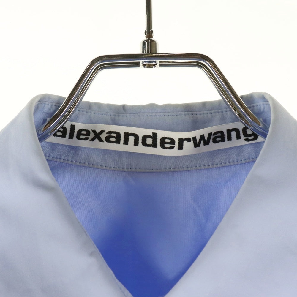 ALEXANDER WANG(アレキサンダーワン) シャーリングスリーブ 長袖シャツ ブルー レディース