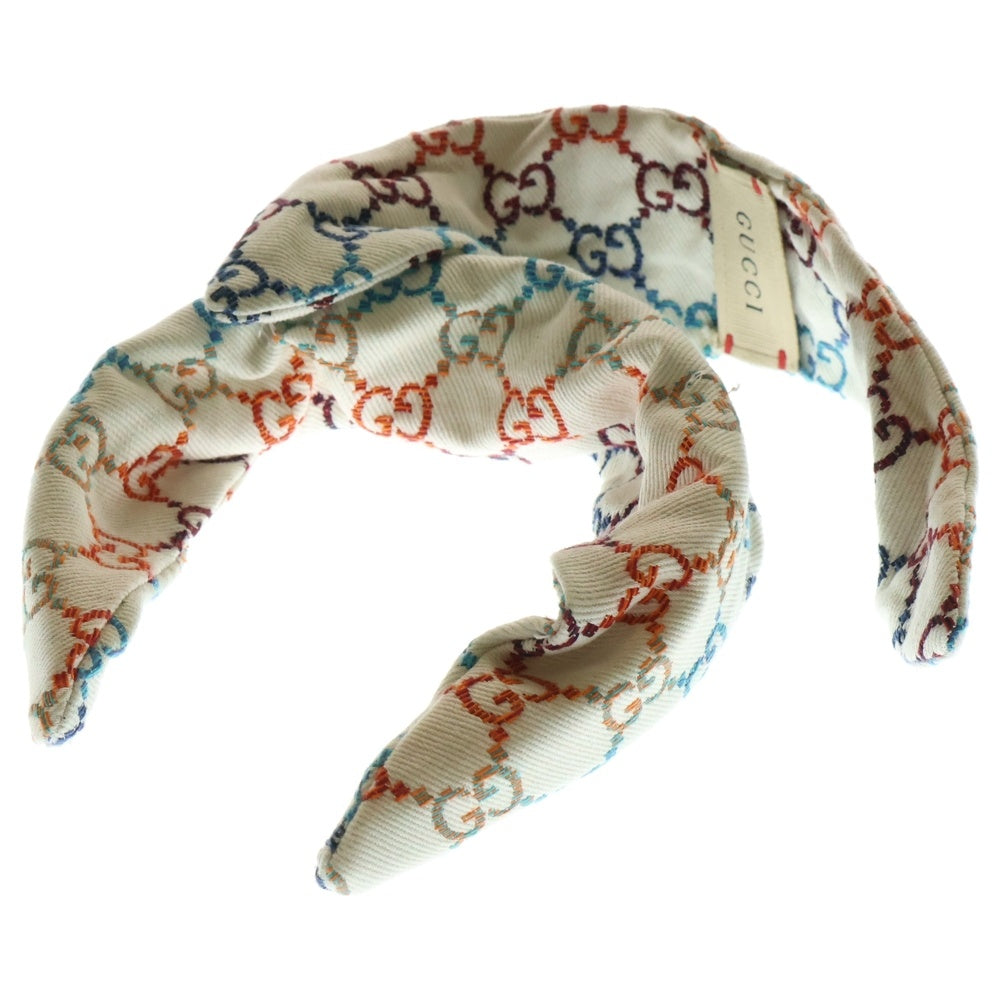 GUCCI(グッチ) GGジャガード リボン カチューシャ マルチカラー キッズ