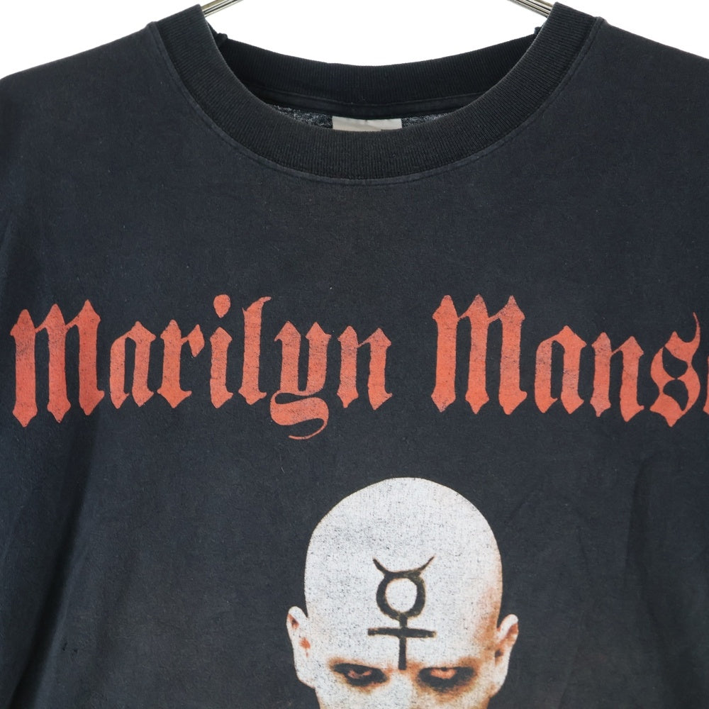 VINTAGE(ヴィンテージ) 00s Marilyn Manson Holy Wood マリリンマンソン ホーリーウッド フロントプリント Tシャツ 半袖カットソー ブラック