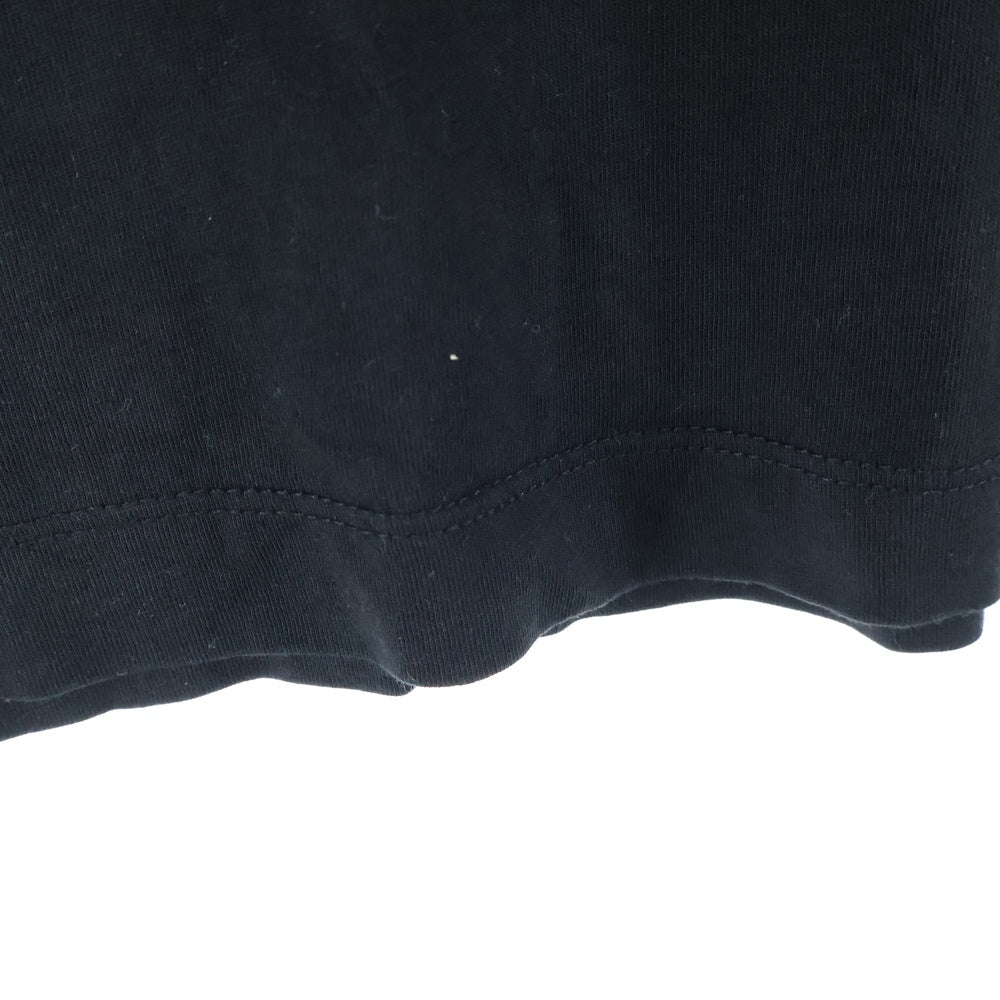 NO BRAND(ノーブランド) thom/krom レイヤードTシャツ 長袖カットソー クルーネック ブラック M TS 766