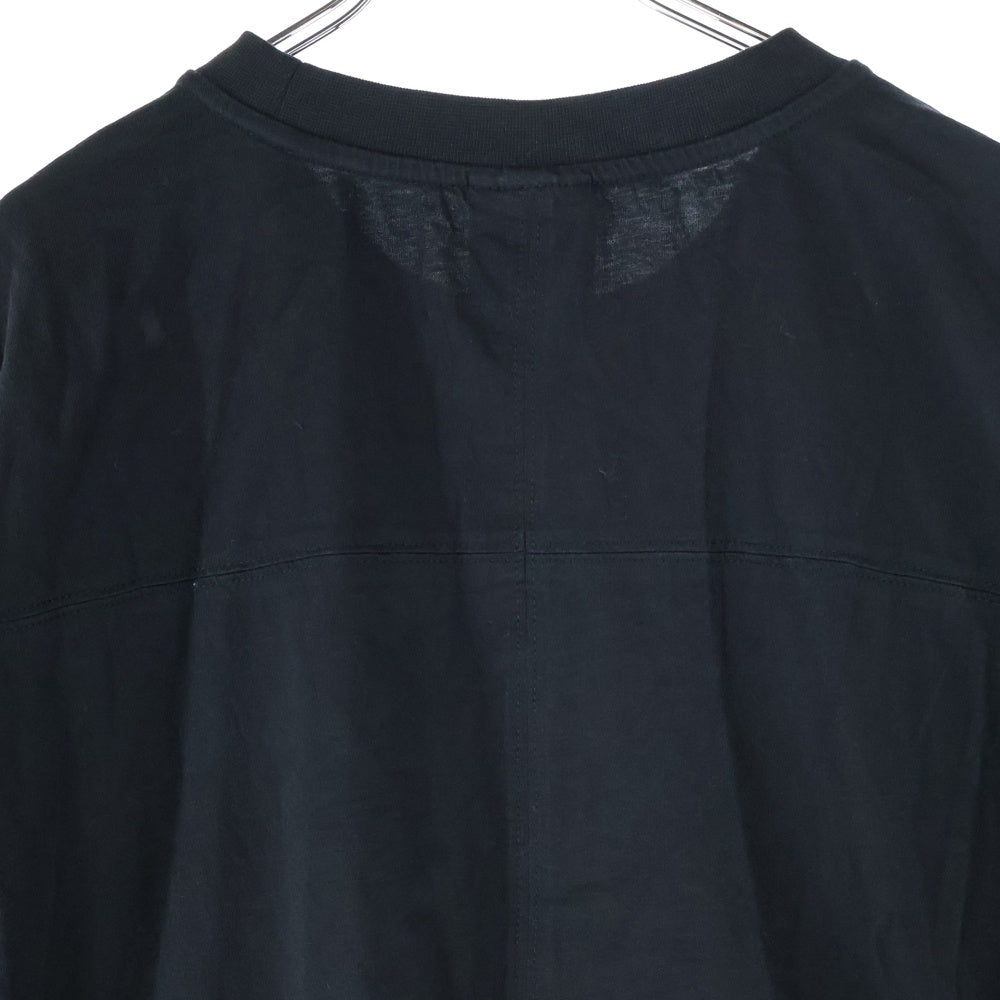 NO BRAND(ノーブランド) thom/krom レイヤードTシャツ 長袖カットソー クルーネック ブラック M TS 766