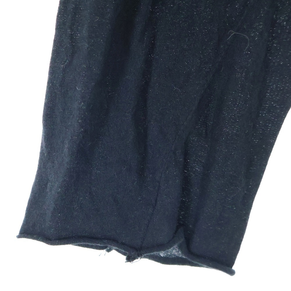 NO BRAND(ノーブランド) thom/krom レイヤードTシャツ 長袖カットソー クルーネック ブラック M TS 766