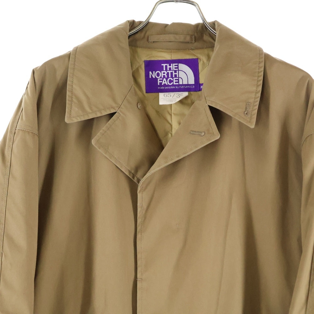 THE NORTH FACE PURPLE LABEL(ノースフェイスパープルレーベル) ×BEAMS ステンカラーコート ロングコート ベージュ NY2858N