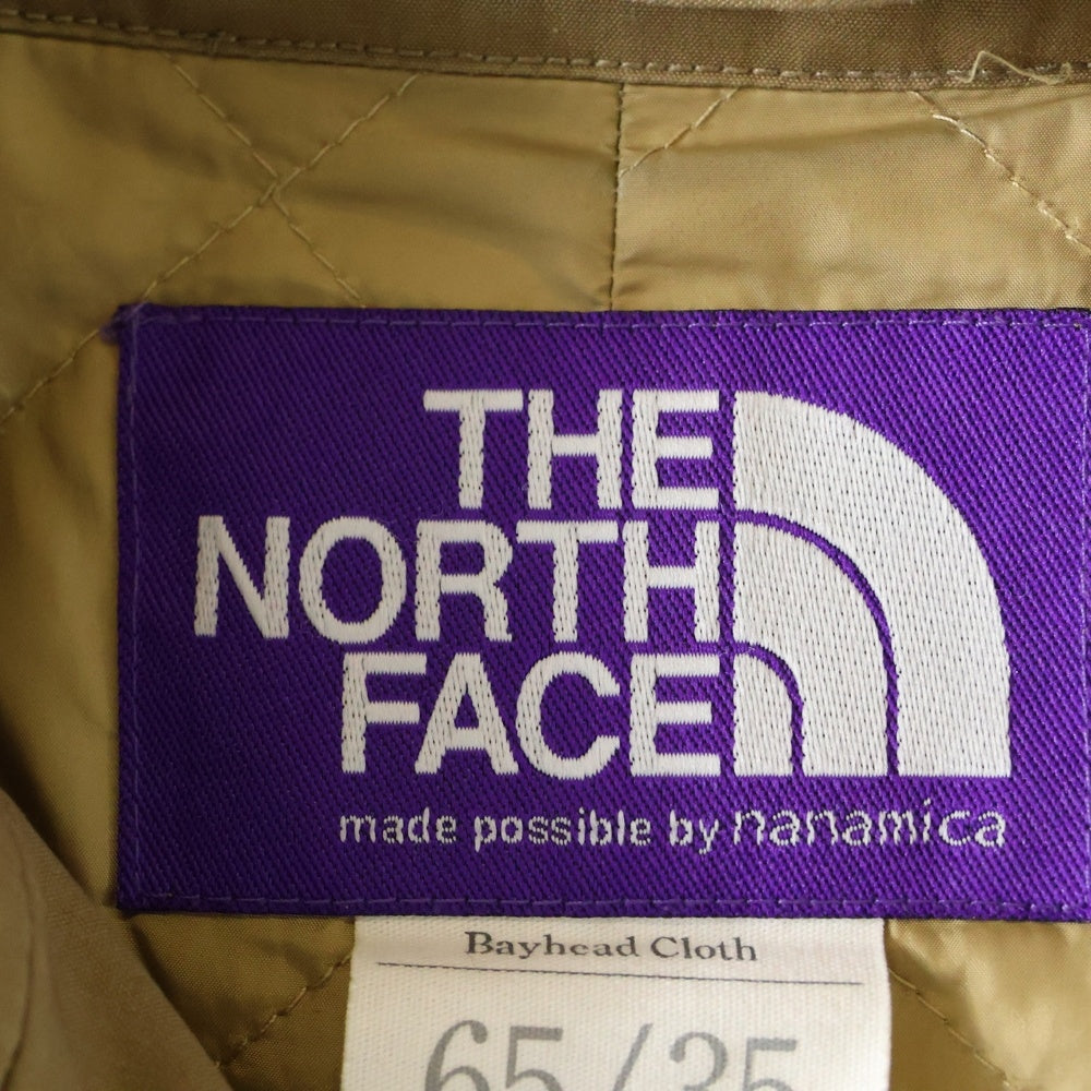 THE NORTH FACE PURPLE LABEL(ノースフェイスパープルレーベル) ×BEAMS ステンカラーコート ロングコート ベージュ NY2858N
