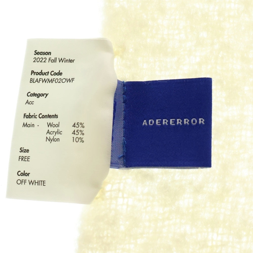 ADER ERROR(アーダーエラー) 22AW Albert else muffler ウール BLAFWMF02OWF オフホワイト