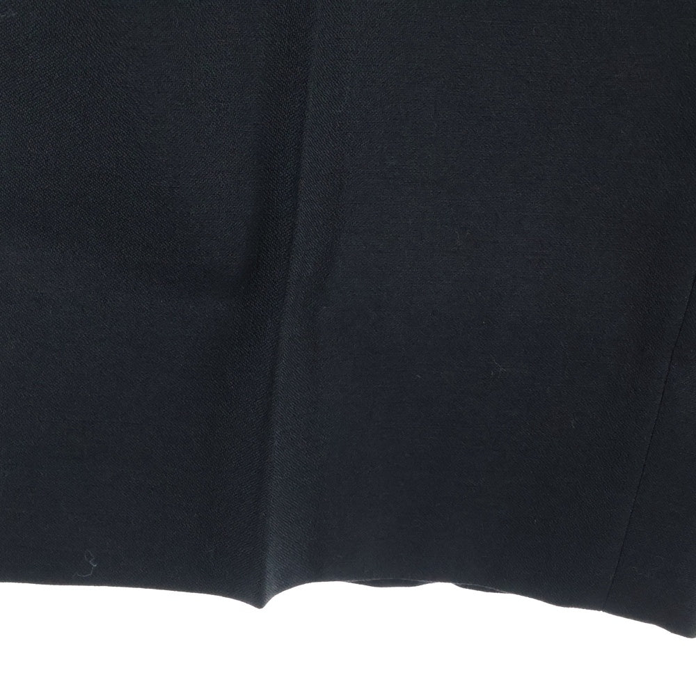 NO BRAND(ノーブランド) 90s MADE IN DOMINICAN REPABLIC 3タック スラックス テーパード ボトム パンツ ブラック