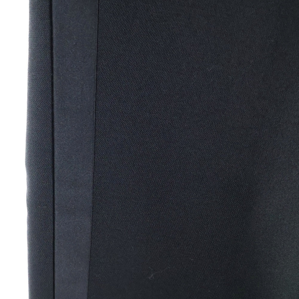 NO BRAND(ノーブランド) 90s MADE IN DOMINICAN REPABLIC 3タック スラックス テーパード ボトム パンツ ブラック