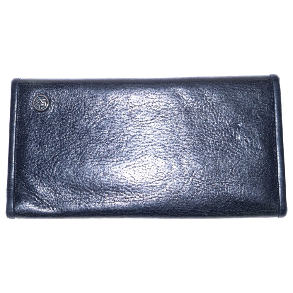 Travis Walker(トラヴィスワーカー) エクストララージ3フォールドカウハイドウォレット ロングウォレット 長財布 ブラック 9W01