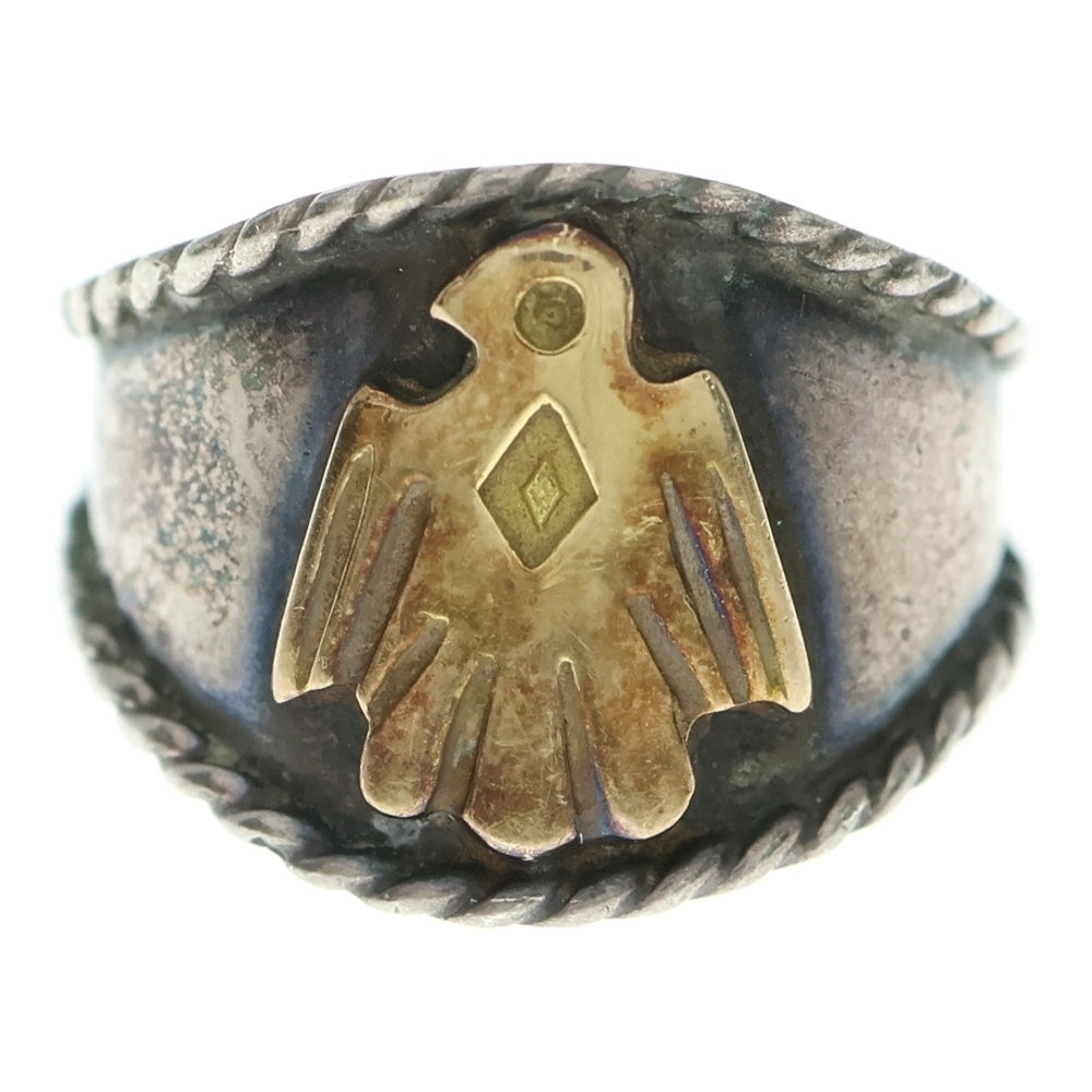 goro's(ゴローズ) イーグルヒヨコ付き縄目リング シルバー/ゴールド