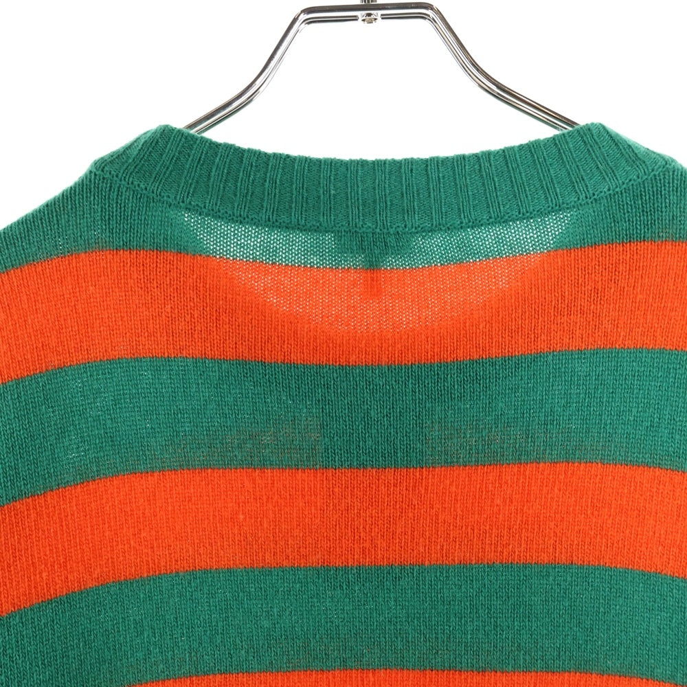 LOEWE(ロエベ) ニット クルーネックセーター ボーダー アナグラム刺繍