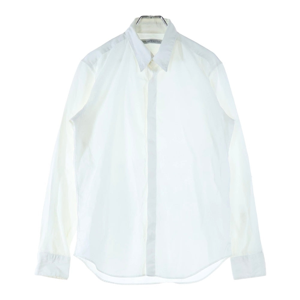 JOHN LAWRENCE SULLIVAN(ジョンローレンスサリバン) BROADCLOTH REGULAR COLLAR SHIRT 長袖シャツ ボタンダウンシャツ ホワイト JLS-03-03