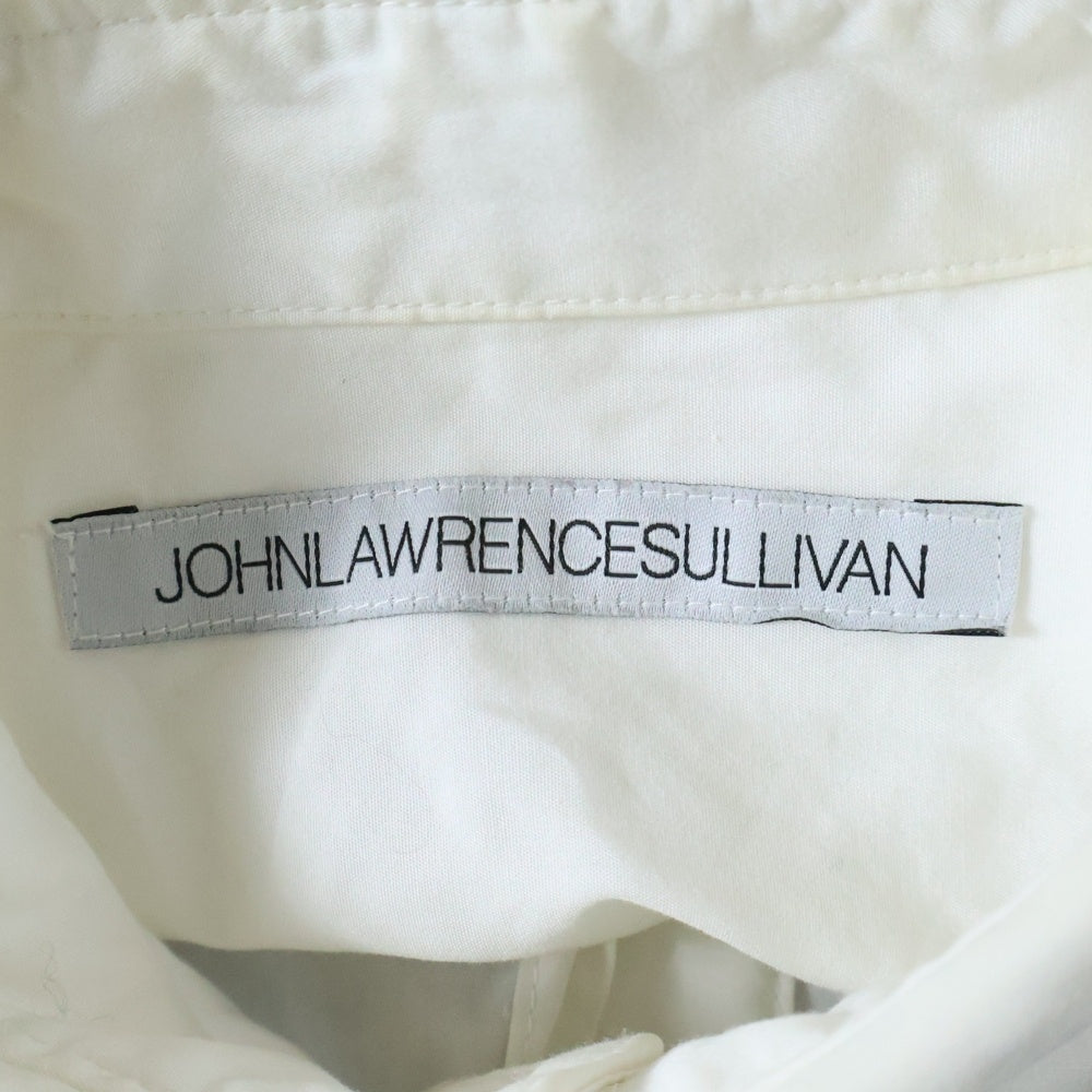 JOHN LAWRENCE SULLIVAN(ジョンローレンスサリバン) BROADCLOTH REGULAR COLLAR SHIRT 長袖シャツ ボタンダウンシャツ ホワイト JLS-03-03