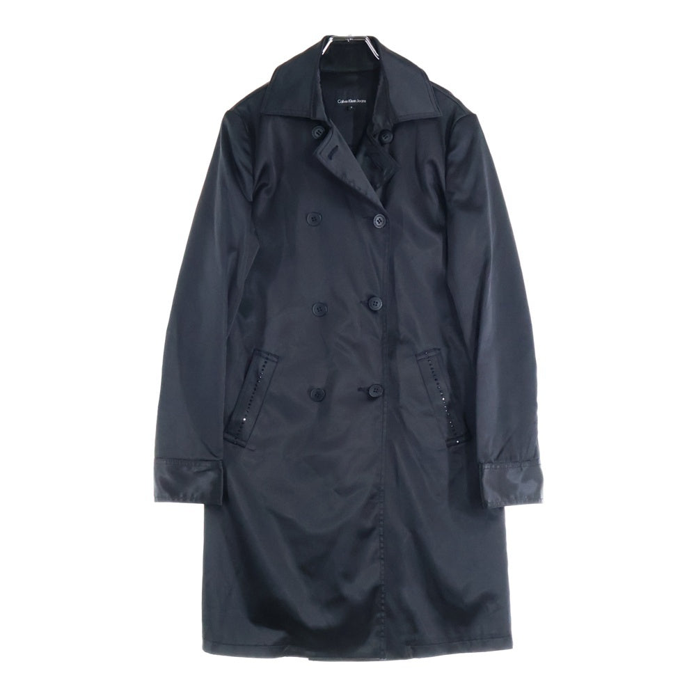 Calvin Klein Jeans(カルバンクラインジーンズ) ステンカラーコート ロングコート ブラック CWL228-SD8-08-999-0