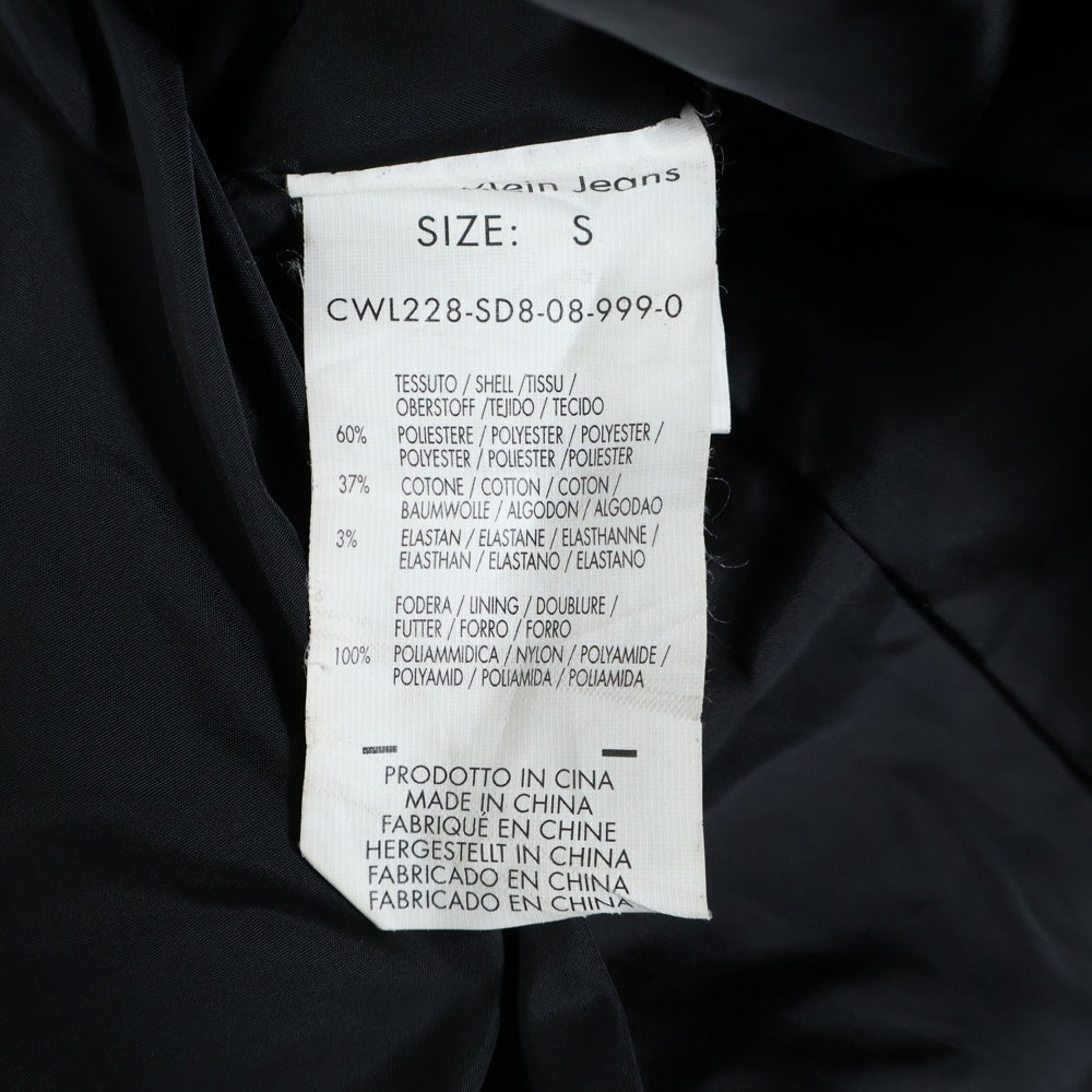 Calvin Klein Jeans(カルバンクラインジーンズ) ステンカラーコート ロングコート ブラック CWL228-SD8-08-999-0