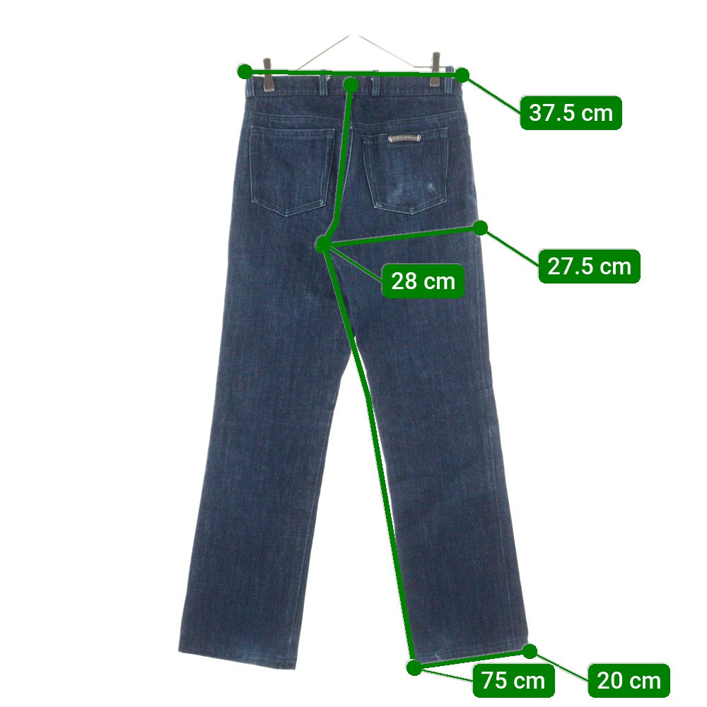 CHROME HEARTS(クロムハーツ) FLEURKNEE DNM PANTS フレアニー デニムパンツ インディゴ