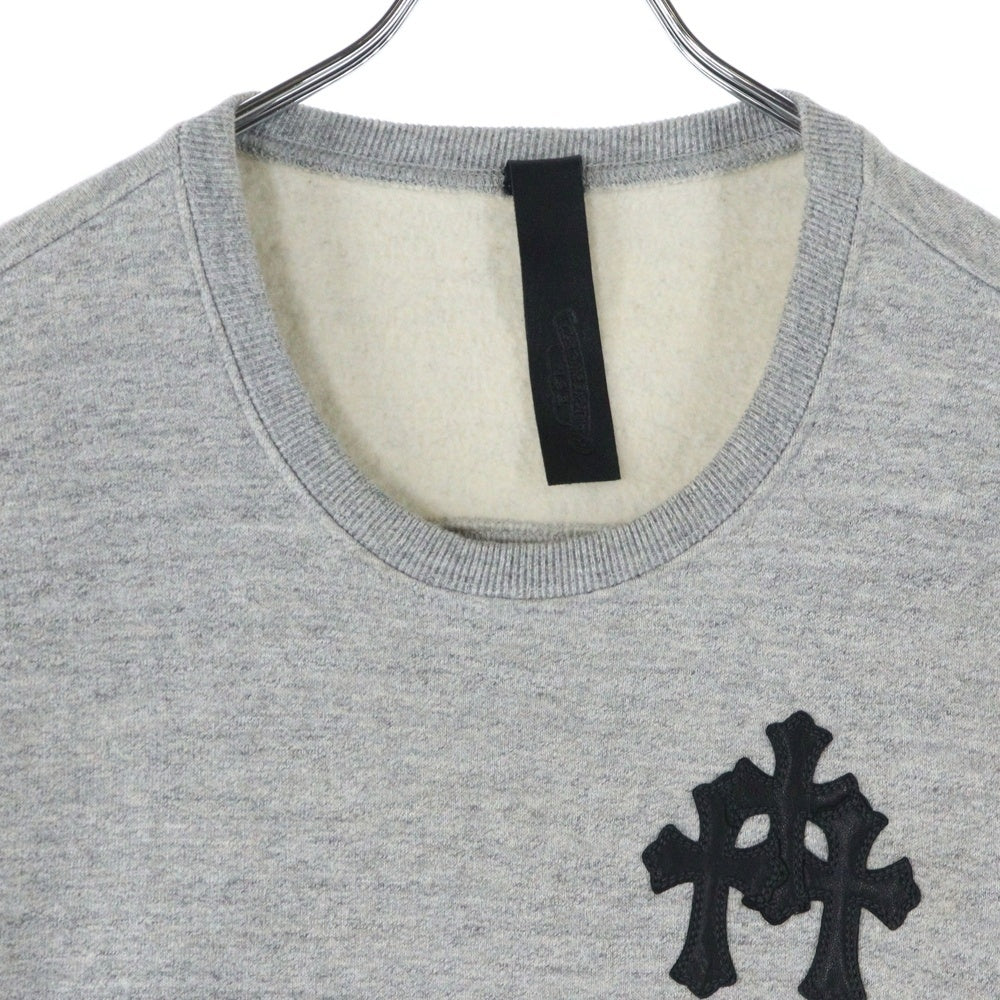 CHROME HEARTS(クロムハーツ) Y NOT ワイノット セメタリークロスパッチ スウェット半袖Tシャツ グレー