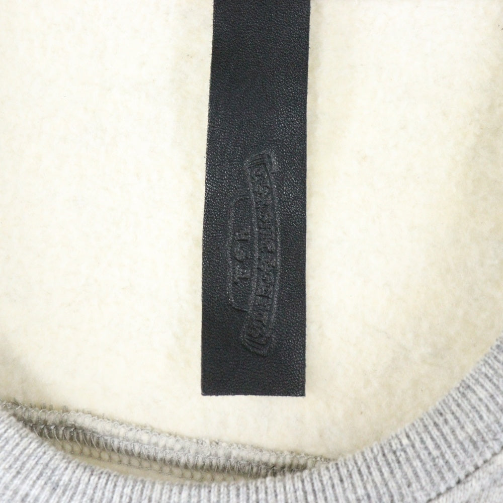 CHROME HEARTS(クロムハーツ) Y NOT ワイノット セメタリークロスパッチ スウェット半袖Tシャツ グレー