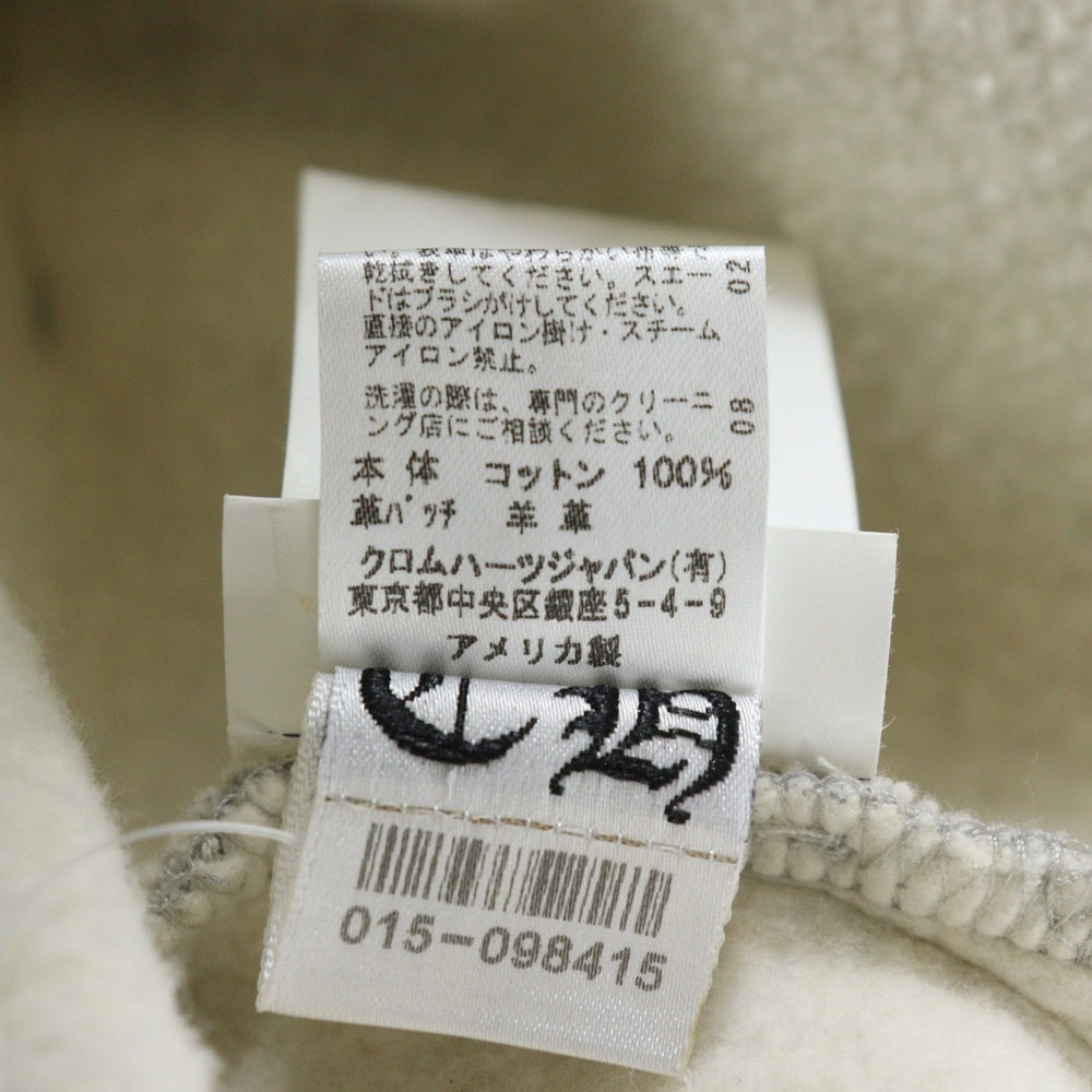 CHROME HEARTS(クロムハーツ) Y NOT ワイノット セメタリークロスパッチ スウェット半袖Tシャツ グレー