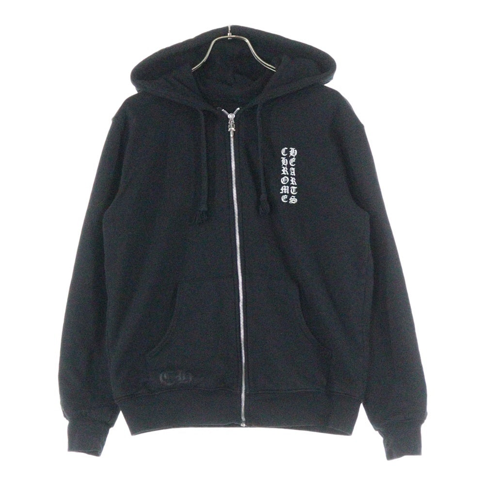 CHROME HEARTS(クロムハーツ) THRML HD ZP バックロゴ サーマル スウェットジップアップパーカー ブラック