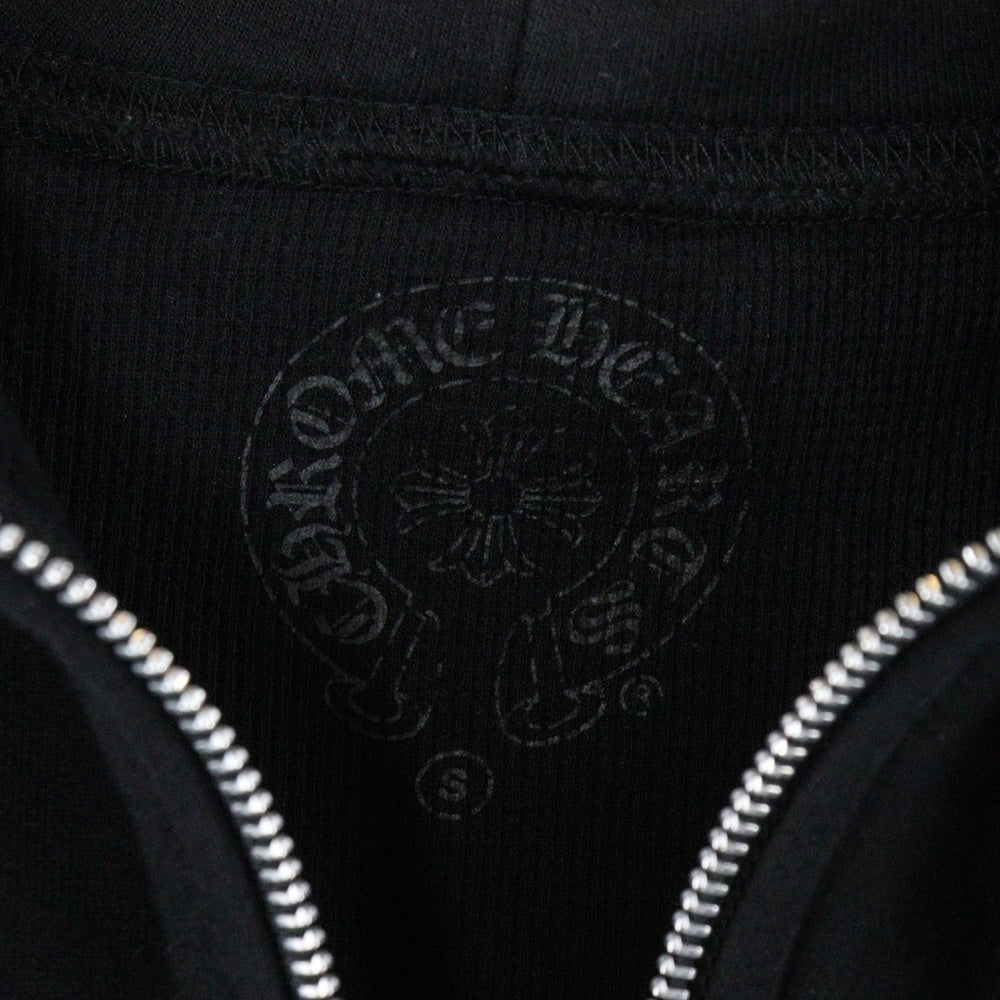 CHROME HEARTS(クロムハーツ) THRML HD ZP バックロゴ サーマル スウェットジップアップパーカー ブラック