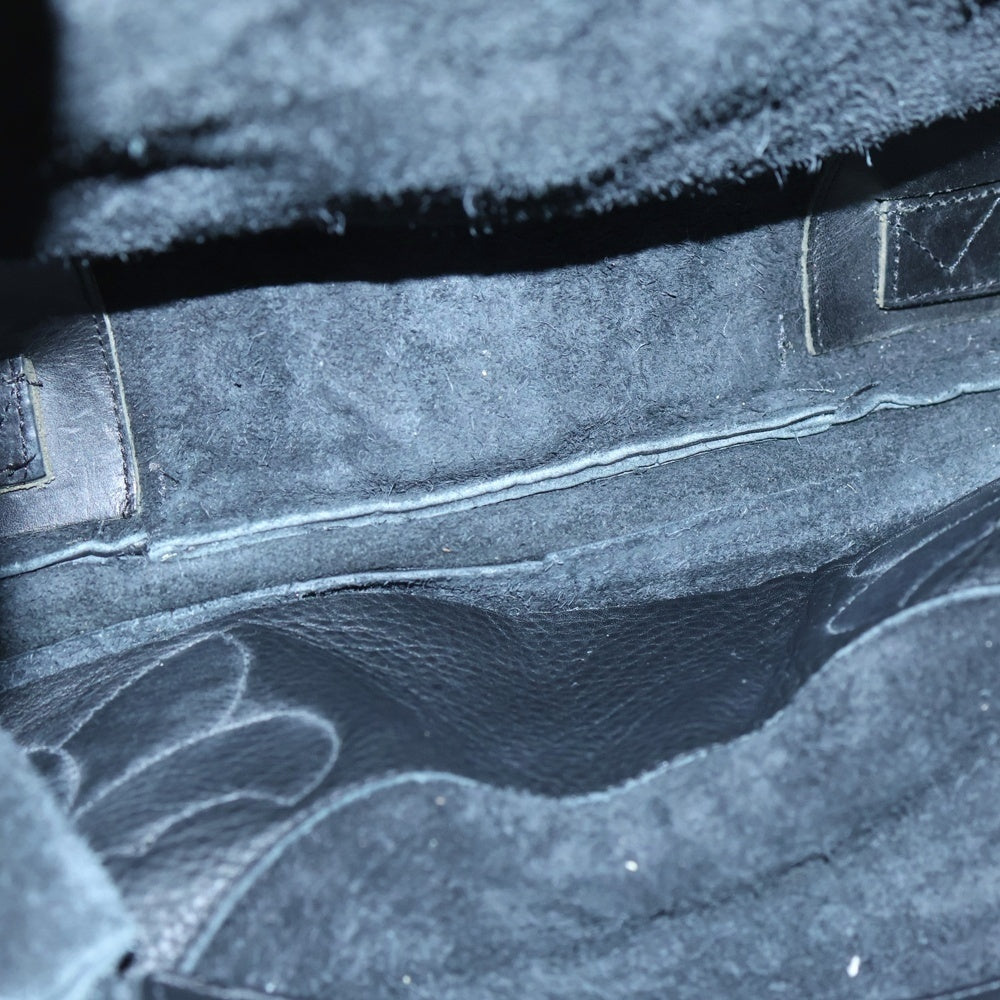 CHROME HEARTS(クロムハーツ) BACKPACK CH CROSS-L ラージバックパック CHクロス付きガンスリンガーストラップレザーバックパック ブラック