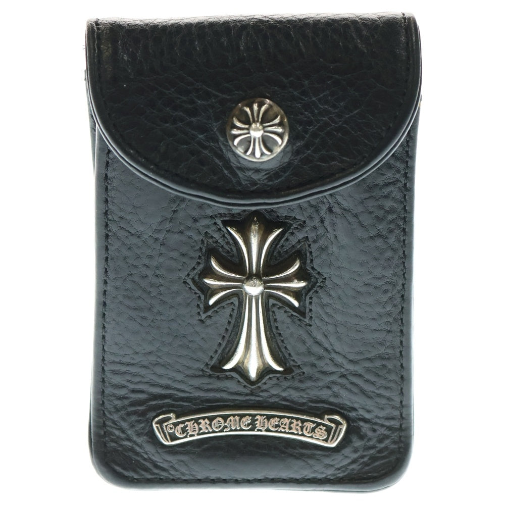 CHROME HEARTS(クロムハーツ) CH CROSS CIGARETTE CASE CHクロス シガレットケース 煙草入れ ブラック/シルバー