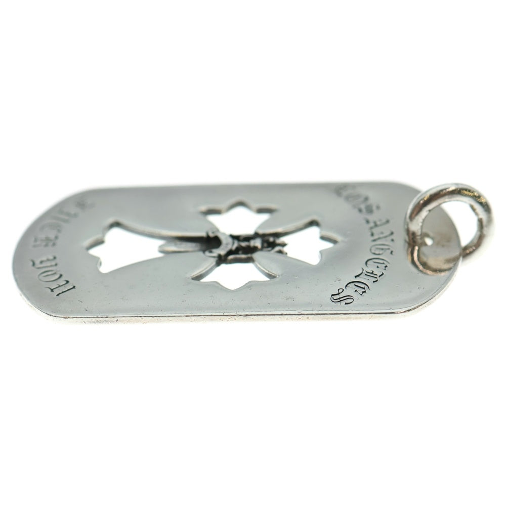 CHROME HEARTS(クロムハーツ) LG CO CROSS DAGGER D TAG カットアウトクロス ダガードッグタグ ラージ ペンダントトップ シルバー