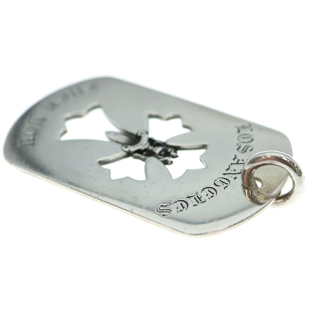 CHROME HEARTS(クロムハーツ) LG CO CROSS DAGGER D TAG カットアウトクロス ダガードッグタグ ラージ ペンダントトップ シルバー
