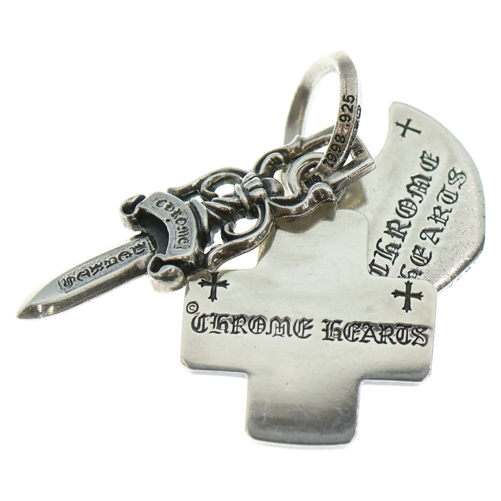 CHROME HEARTS(クロムハーツ) 3TRINKETS withOring 3 3トリンケッツ オーリング ネックレス ペンダント トップ シルバー