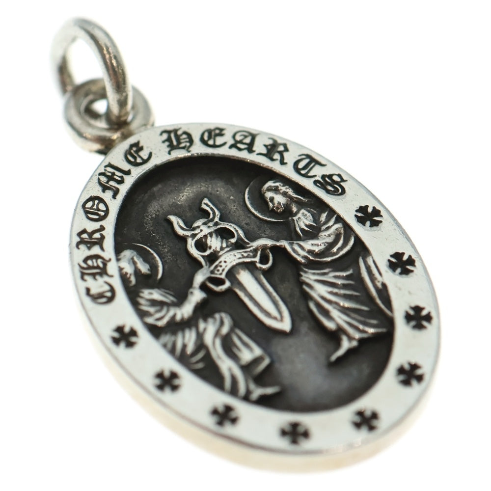 CHROME HEARTS(クロムハーツ) ANGEL MEDAL OVAL オーバルエンジェルメダル ペンダントトップ シルバー BCA207