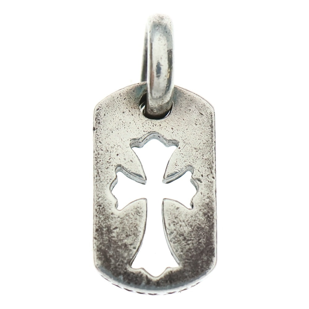 CHROME HEARTS(クロムハーツ) DT TNY CO CRS タイニーカットアウトクロスドッグタグ チャーム ペンダントトップ シルバー