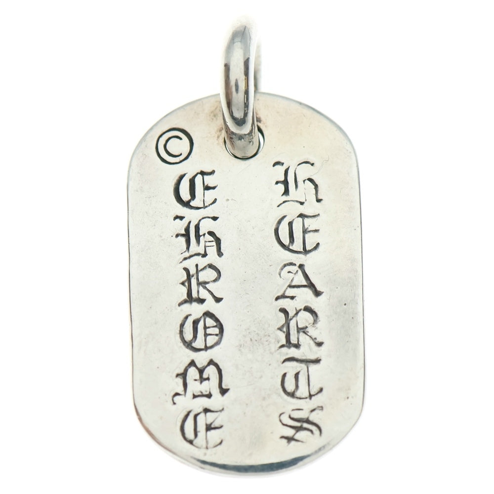 CHROME HEARTS(クロムハーツ) DOG TAG RAISED CEMETERY レイズドセメタリー ドッグタグ ペンダント ネックレストップ シルバー
