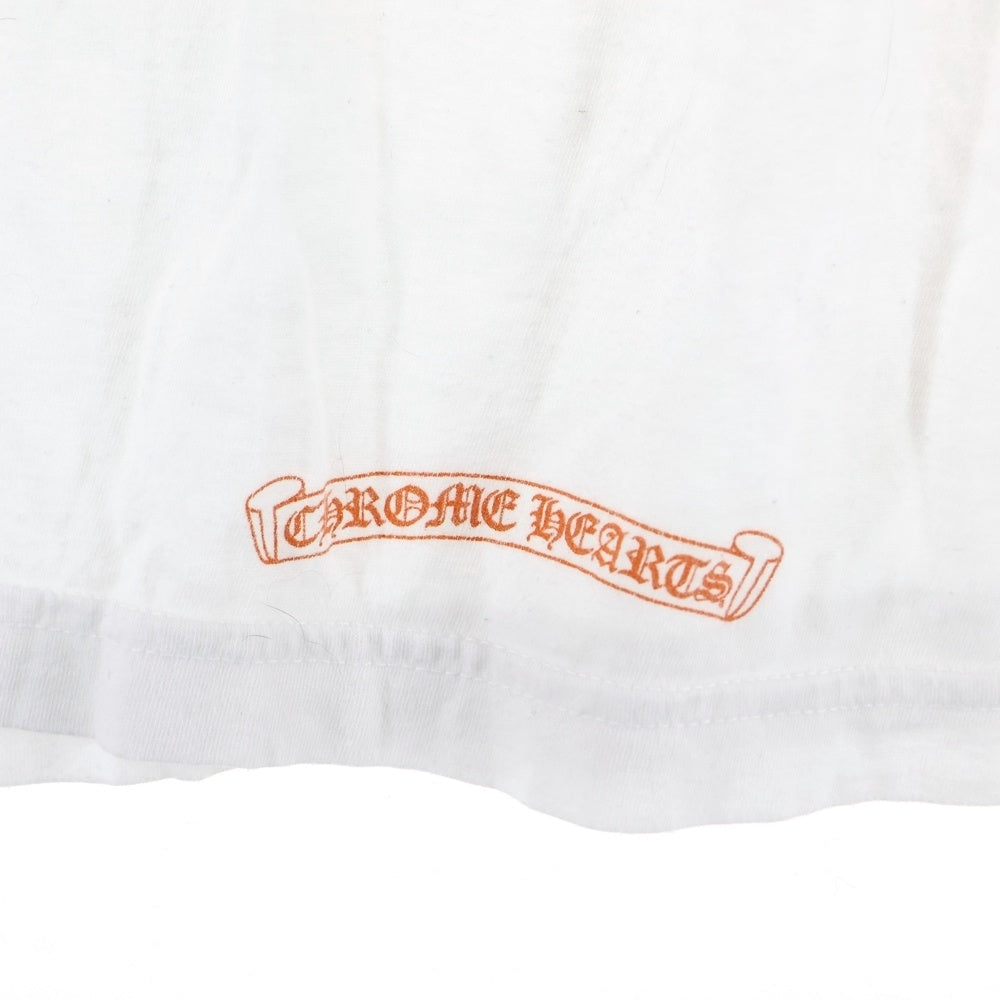 CHROME HEARTS(クロムハーツ) CH PLUS CHプラスプリント クルーネック 長袖Tシャツ ホワイト