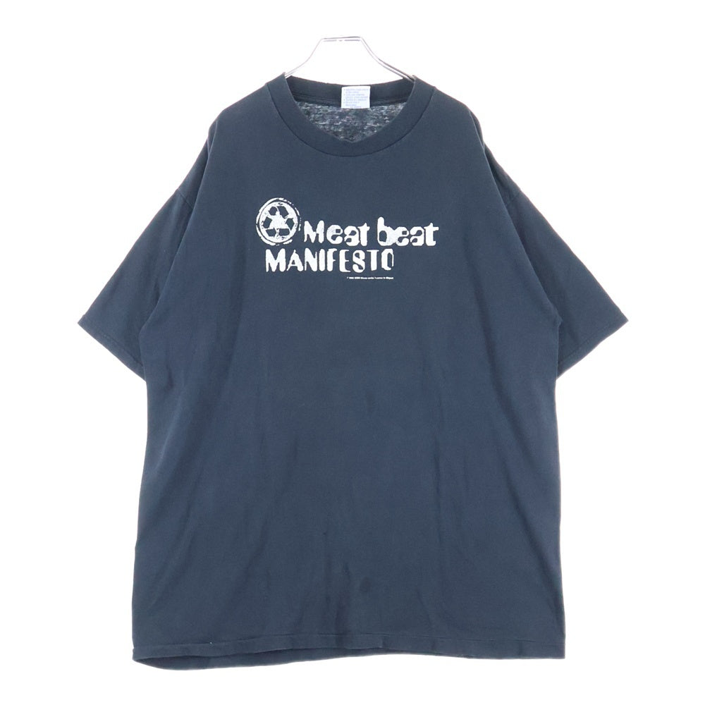 VINTAGE(ヴィンテージ) 90s Meat Beat Manifesto ミートビート マニフェスト Tシャツ 半袖カットソー ブラック
