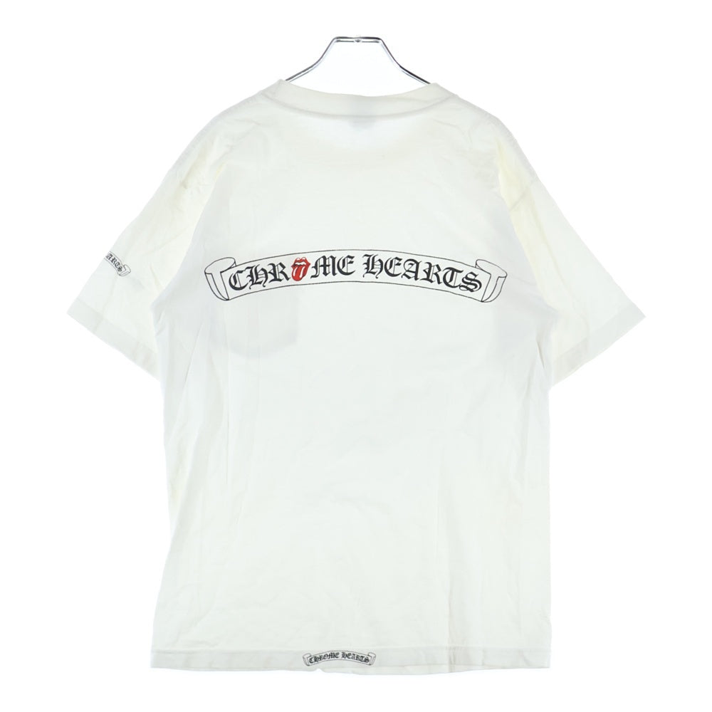 CHROME HEARTS(クロムハーツ) OLD CH T-SHIRT ROLLING STONES リップタン ローリングストーンズ 半袖Tシャツ ホワイト