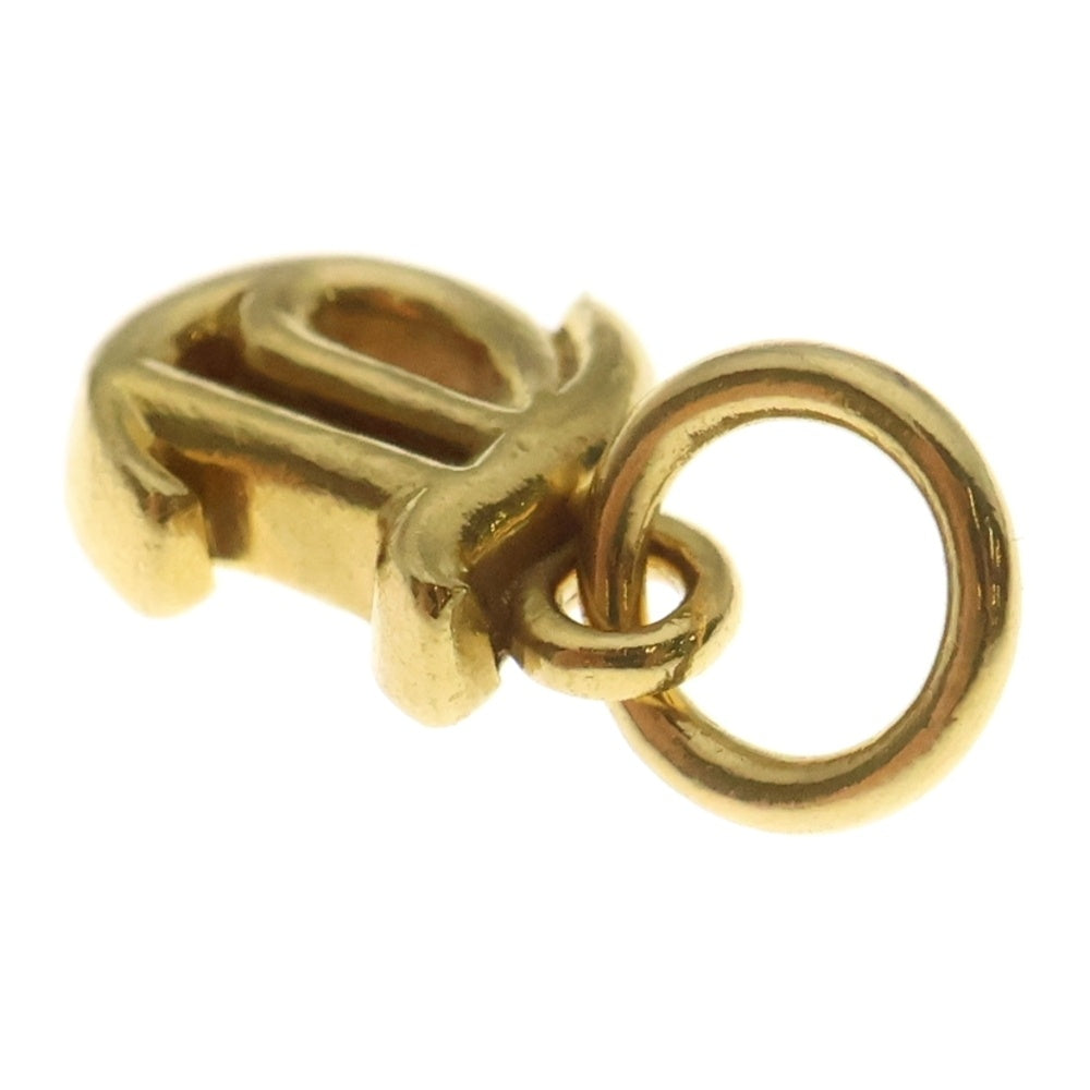 CHROME HEARTS(クロムハーツ) 22K STACK ALPHABET アルファベットスタックチャーム Tイニシャルゴールドネックレストップ