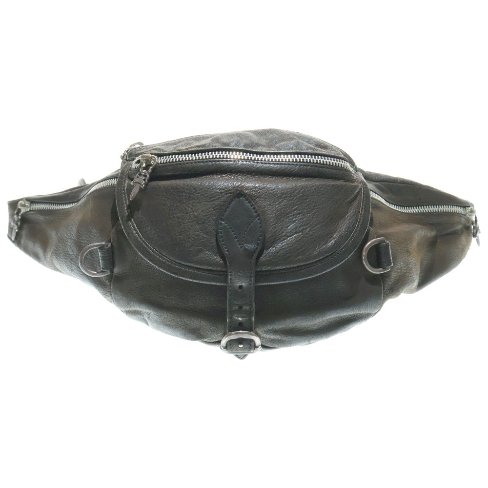 CHROME HEARTS(クロムハーツ) #1 SNAT PACK スナットパック ダガージップ ガンスリンガーベルト レザーウエストバッグ ダークブラウン
