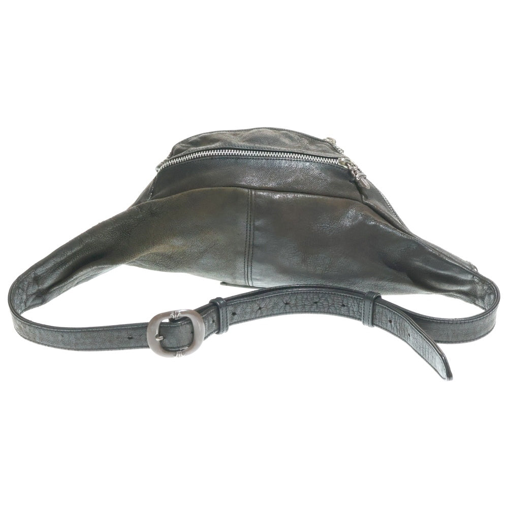 CHROME HEARTS(クロムハーツ) #1 SNAT PACK スナットパック ダガージップ ガンスリンガーベルト レザーウエストバッグ ダークブラウン