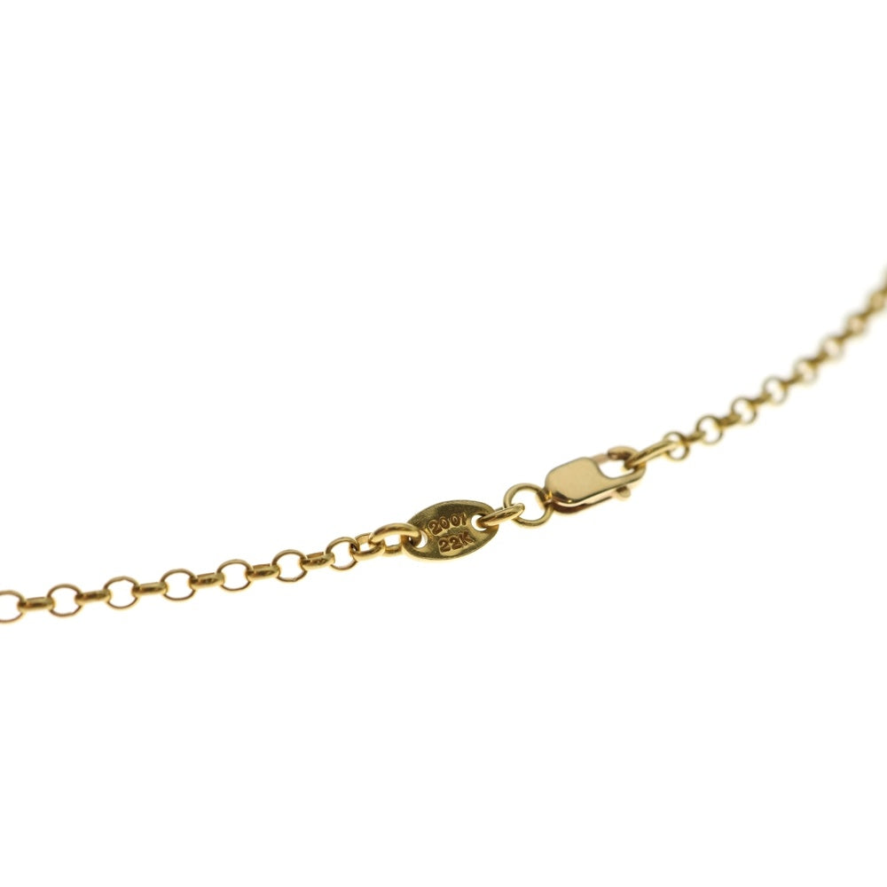 CHROME HEARTS(クロムハーツ) 22K NECKCHAIN R16 ロールチェーンネックレス 16inch ゴールド