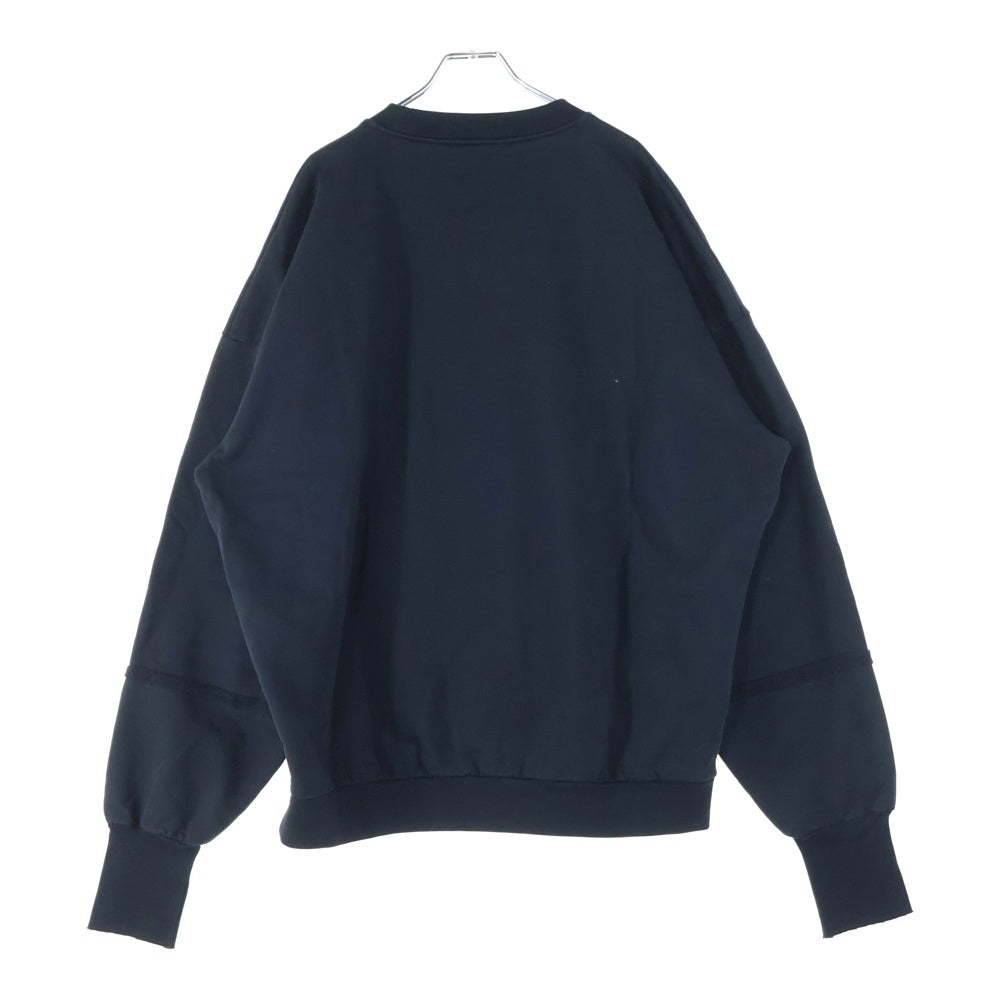 drew house(ドリューハウス) フロントロゴ スウェット クルーネックトレーナー ブラック