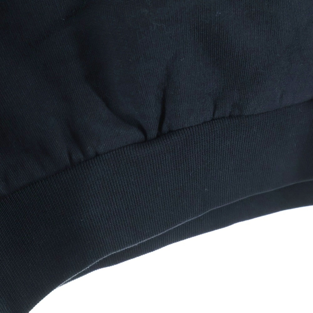 drew house(ドリューハウス) フロントロゴ スウェット クルーネックトレーナー ブラック