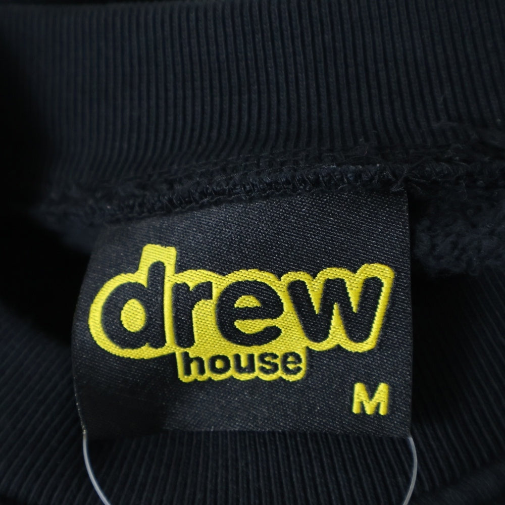 drew house(ドリューハウス) フロントロゴ スウェット クルーネックトレーナー ブラック