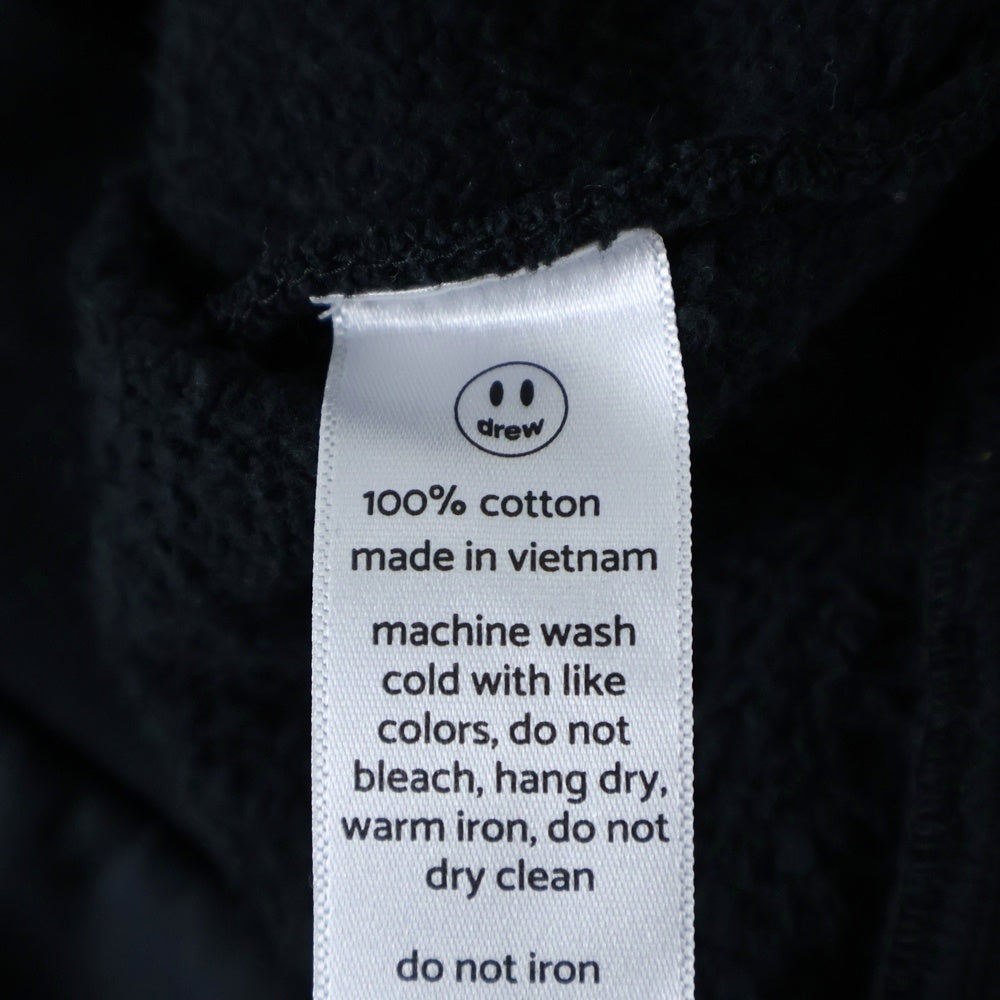 drew house(ドリューハウス) フロントロゴ スウェット クルーネックトレーナー ブラック
