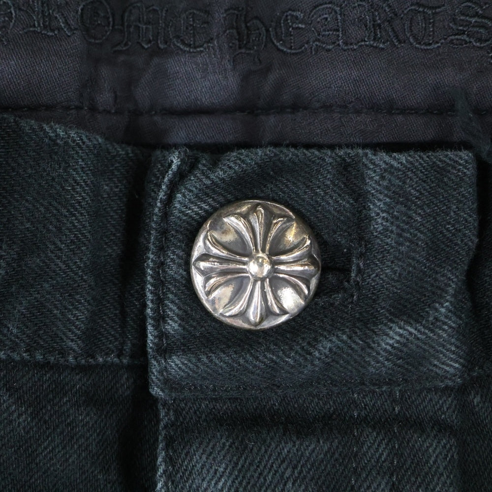 CHROME HEARTS(クロムハーツ) DENIM STRAIGHT PANTS 5POCKET 5ポケット デニムストレートパンツ ブラック