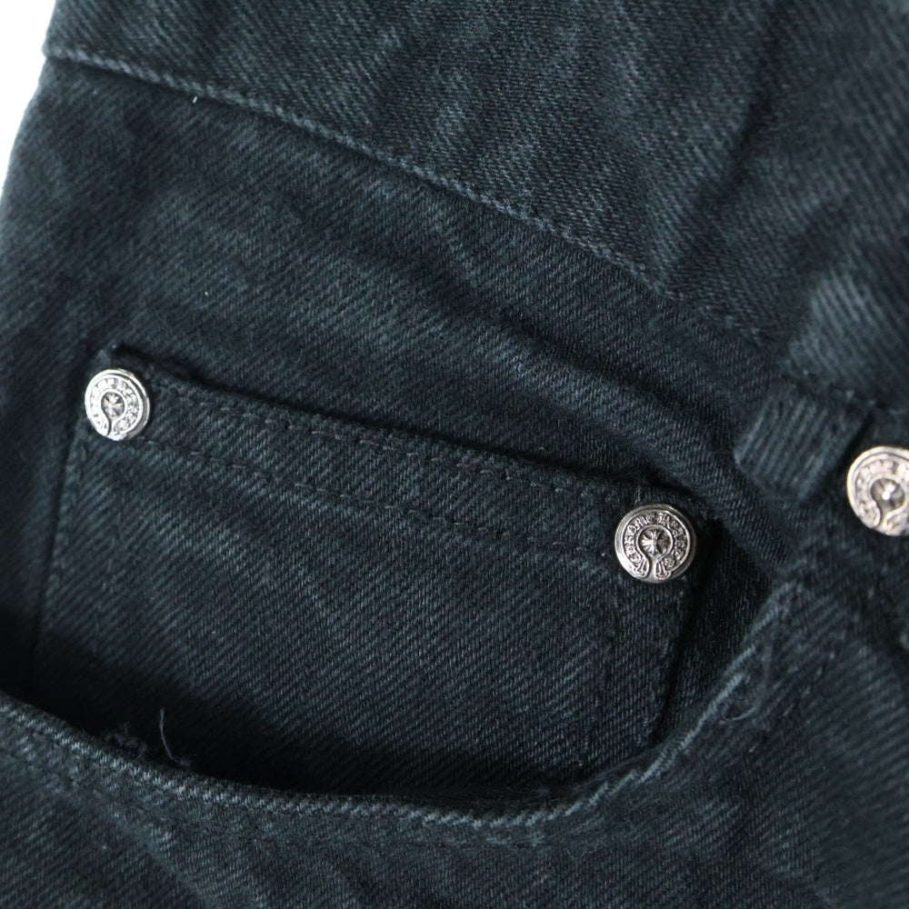 CHROME HEARTS(クロムハーツ) DENIM STRAIGHT PANTS 5POCKET 5ポケット デニムストレートパンツ ブラック