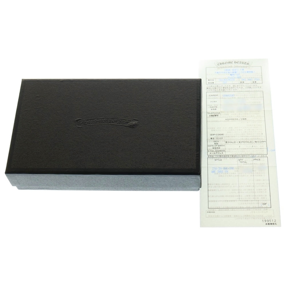 CHROME HEARTS(クロムハーツ) WAVE ウェーブ レザーウォレット 財布 ブラック BCA375