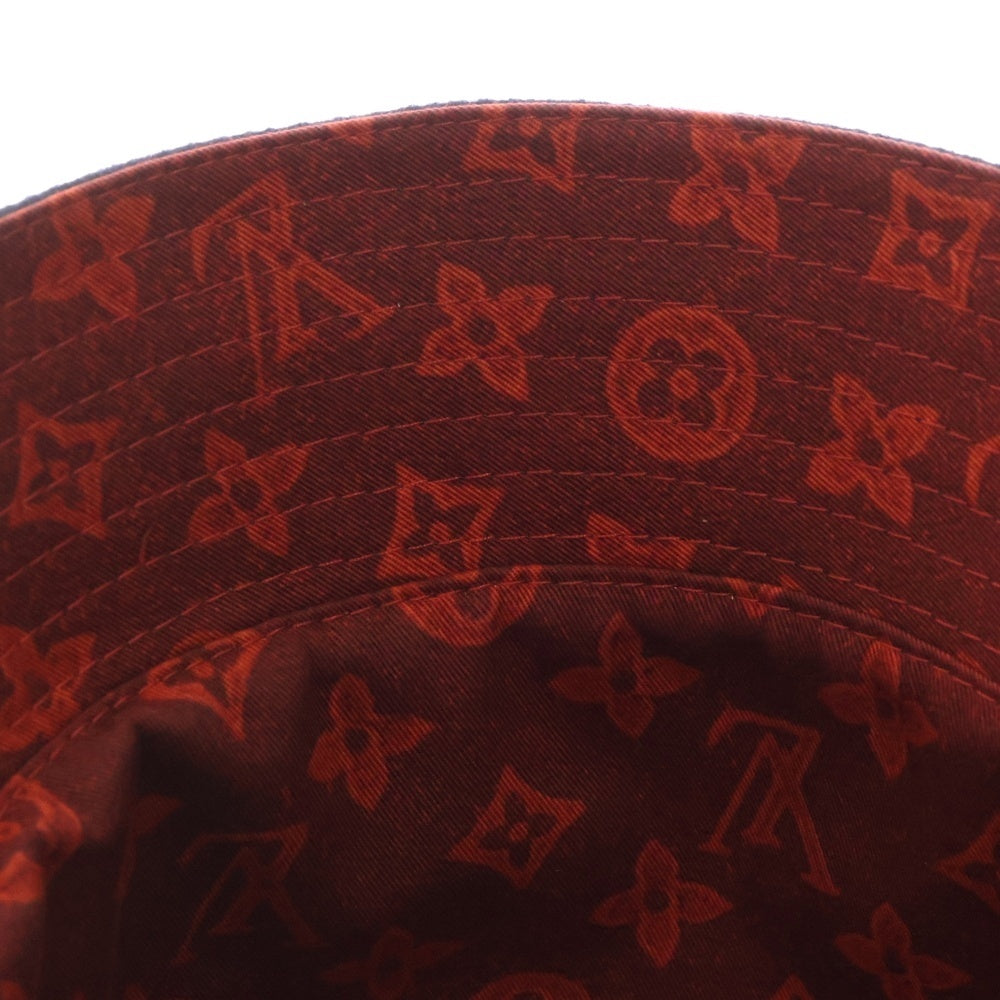 LOUIS VUITTON(ルイヴィトン) シャポー モノグラム レコード ウール リバーシブル バケットハット ネイビー M7011M