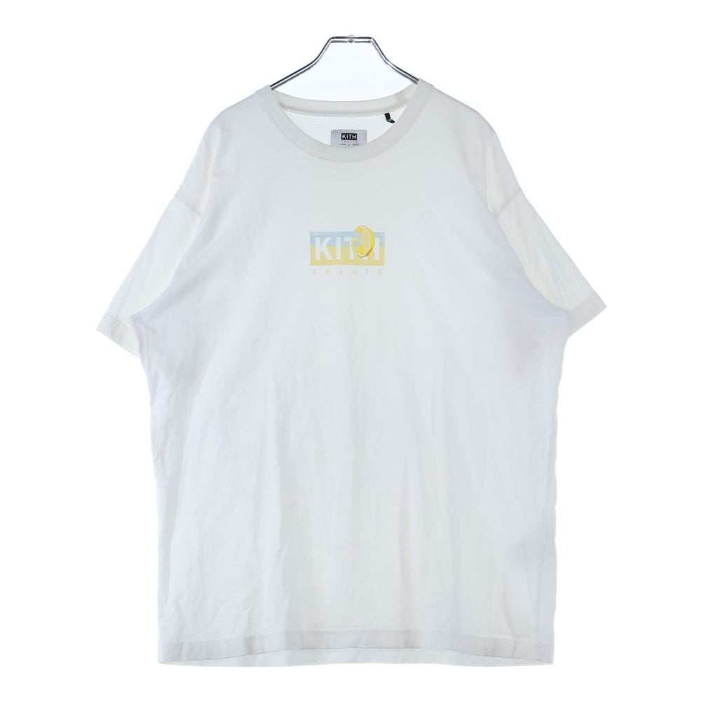 KITH(キス) 21AW Treats Lemon Box Logo Tee トリーツ レモンボックスロゴ半袖Tシャツ ホワイト 21-071-066-0001